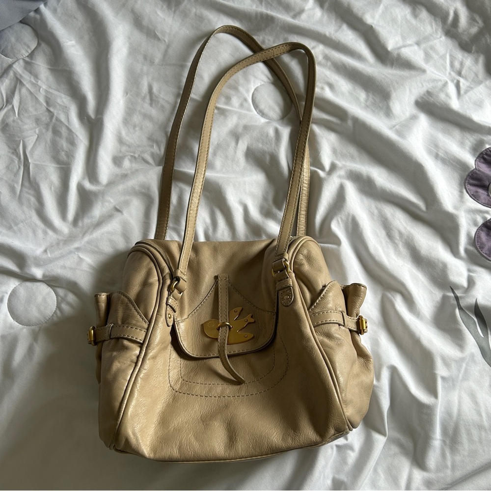 Marc Jacob Boho VTG Cottage Shoulder Bag Casual Everyday Creamy Beige - Picture 3 of 15